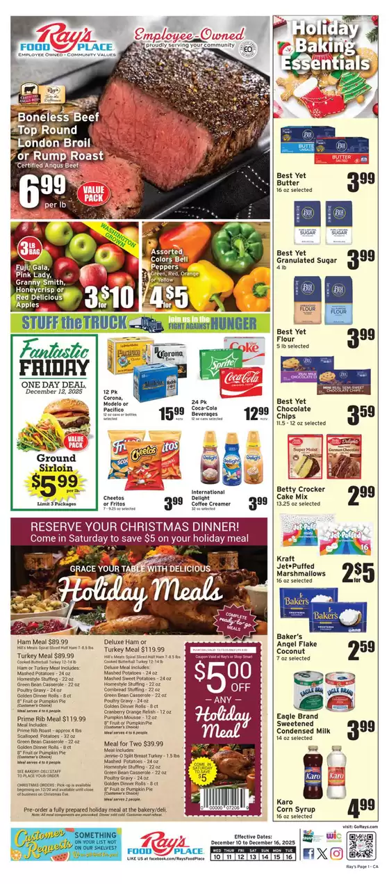 Ray's Food catalogue in Indianapolis IN | Ray's Food weekly ad | 2025-12-10T00:00:00.000Z - 2025-12-16T00:00:00.000Z