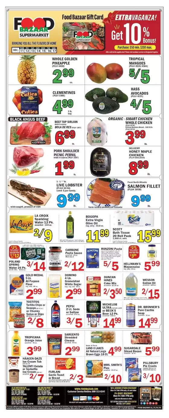 Food Bazaar catalogue in Jacksonville FL | Exclusive bargains | 2025-12-11T00:00:00.000Z - 2025-12-17T00:00:00.000Z