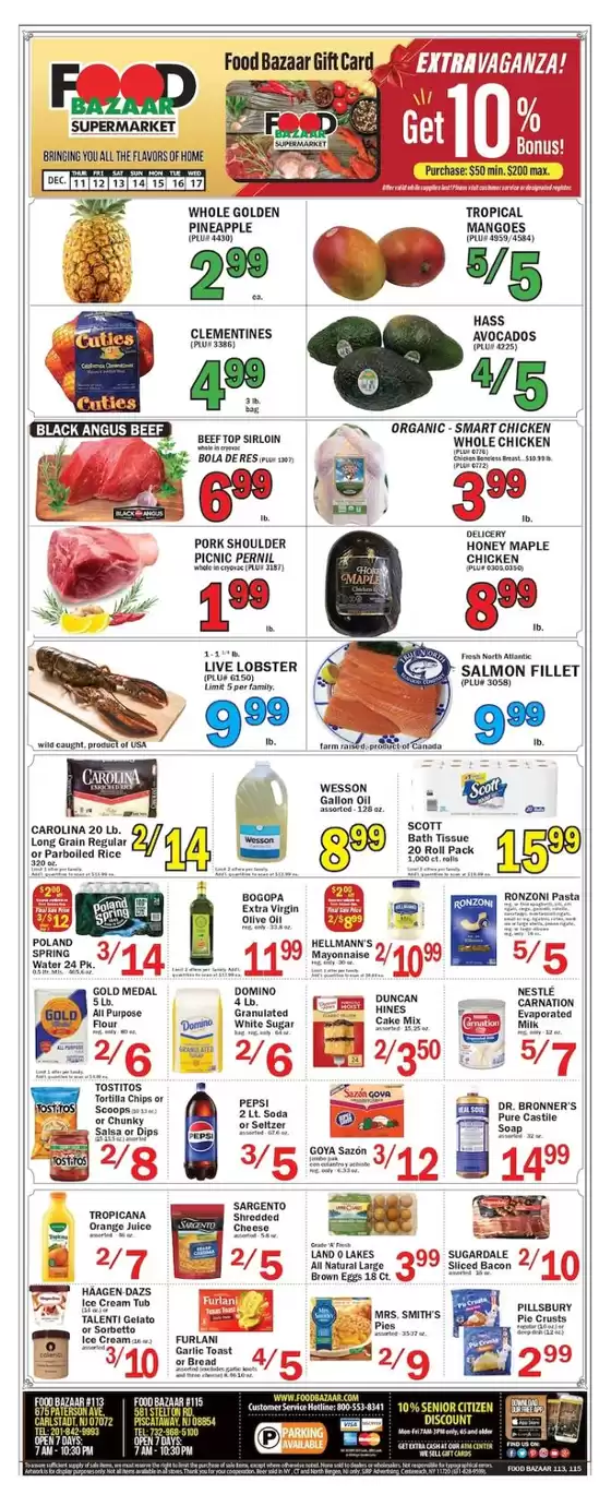 Food Bazaar catalogue in Jacksonville FL | Great discounts on selected products | 2025-12-11T00:00:00.000Z - 2025-12-17T00:00:00.000Z