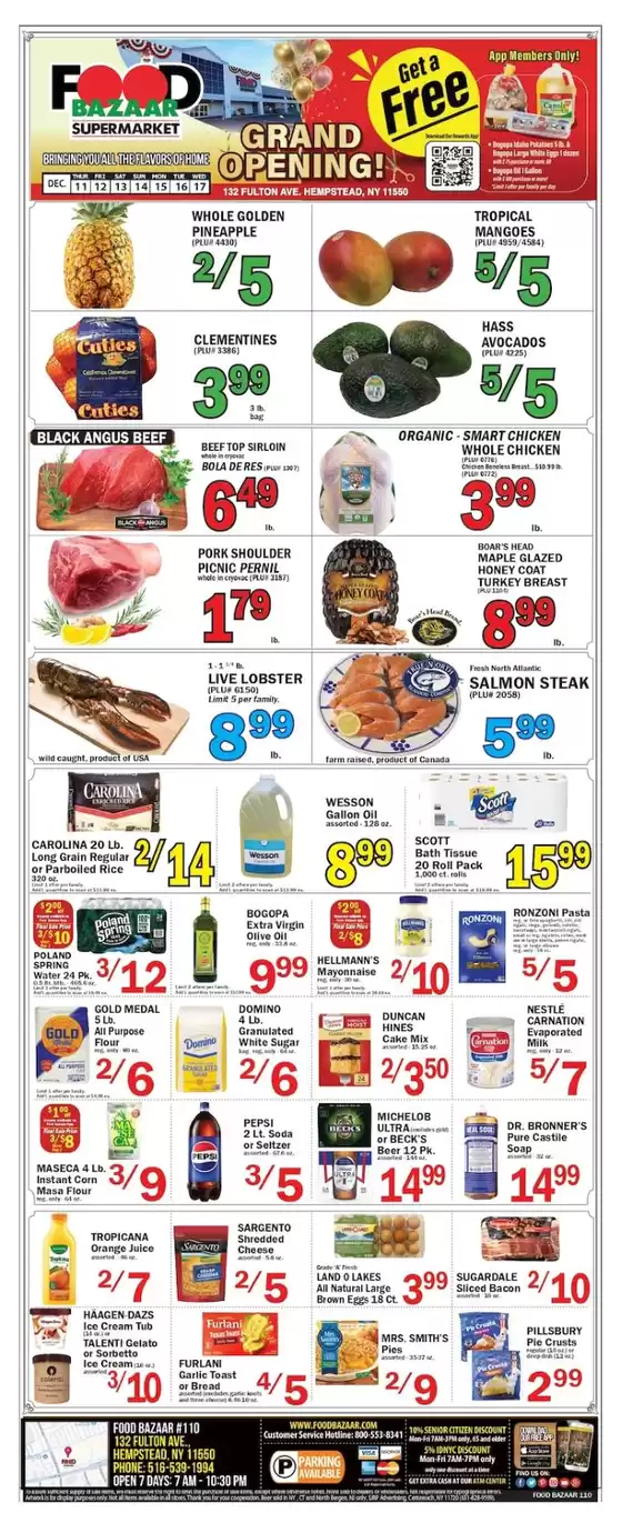 Food Bazaar catalogue in San Diego CA | Great offer for all customers | 2025-12-11T00:00:00.000Z - 2025-12-17T00:00:00.000Z