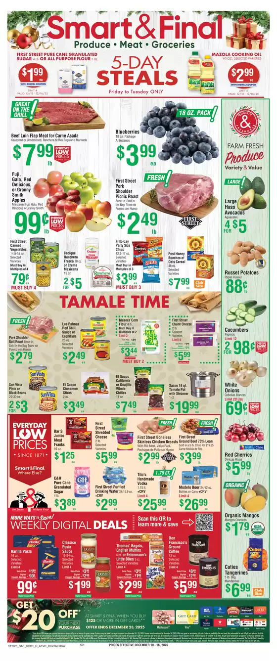 Smart & Final catalogue in Hershey PA | Top deals and discounts | 2025-12-12T00:00:00.000Z - 2025-12-16T00:00:00.000Z