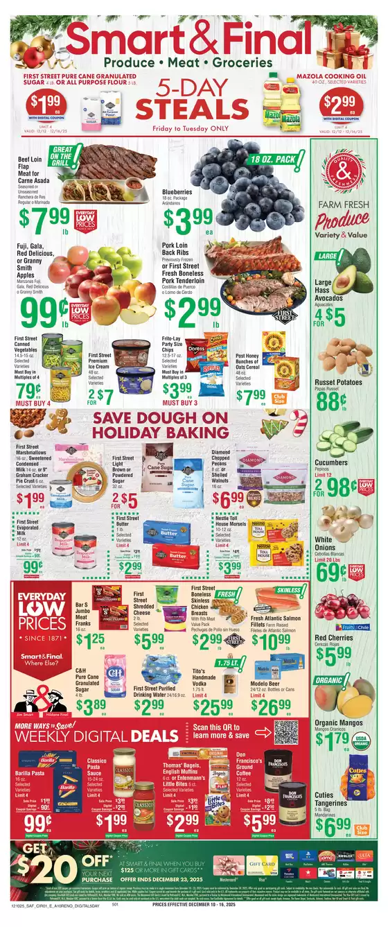 Smart & Final catalogue in Hershey PA | Top deals for all customers | 2025-12-12T00:00:00.000Z - 2025-12-16T00:00:00.000Z
