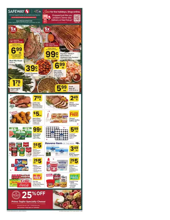 Safeway catalogue in Westlake Village CA | Weekly Ad - Safeway - Eastern | 2025-12-12T00:00:00.000Z - 2025-12-18T00:00:00.000Z