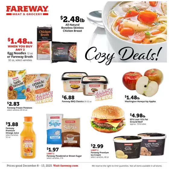 Fareway catalogue in Livonia MI | Great discounts on selected products | 2025-12-13T00:00:00.000Z - 2025-12-27T00:00:00.000Z
