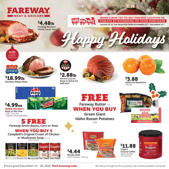Fareway catalogue in Kingsport TN | Discover attractive offers | 2025-12-15T00:00:00.000Z - 2025-12-20T00:00:00.000Z
