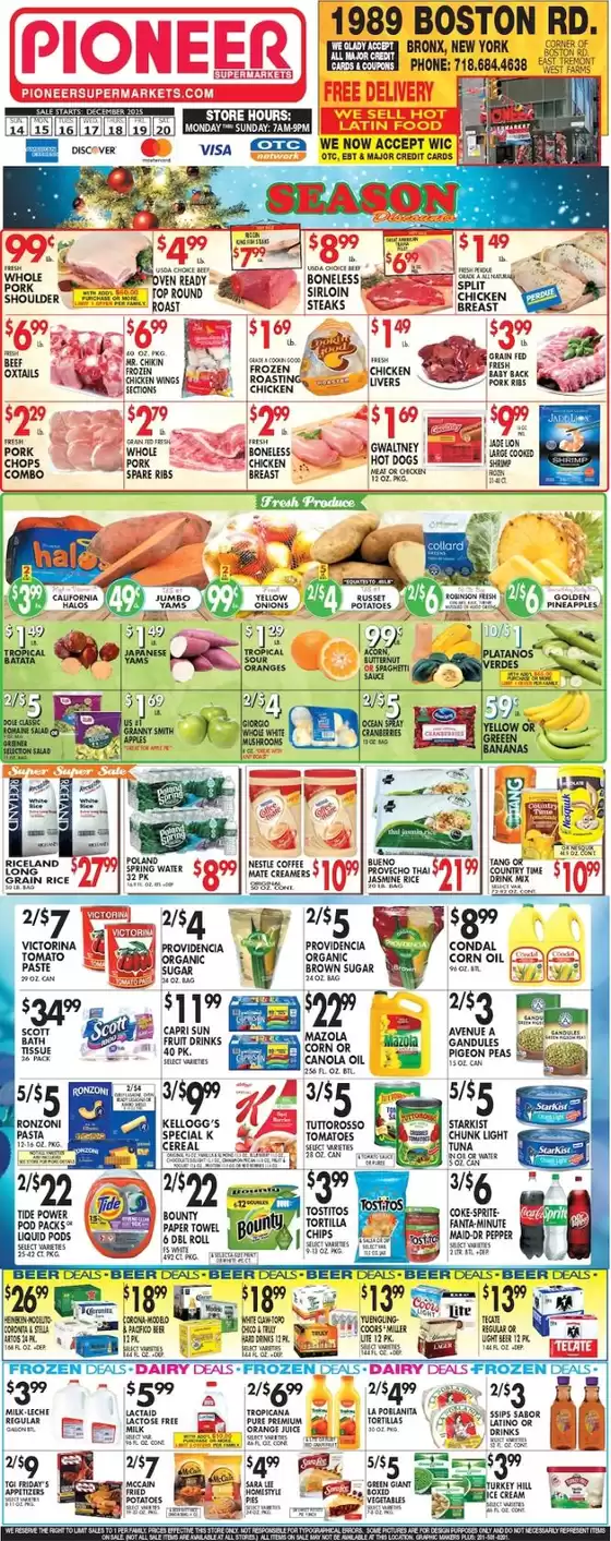 Pioneer Supermarkets catalogue in Worth IL | Exclusive deals and bargains | 2025-12-14T00:00:00.000Z - 2025-12-20T00:00:00.000Z