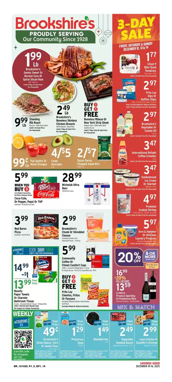 Brookshire's catalogue in Addison IL | Current deals and offers | 2025-12-10T00:00:00.000Z - 2025-12-16T00:00:00.000Z
