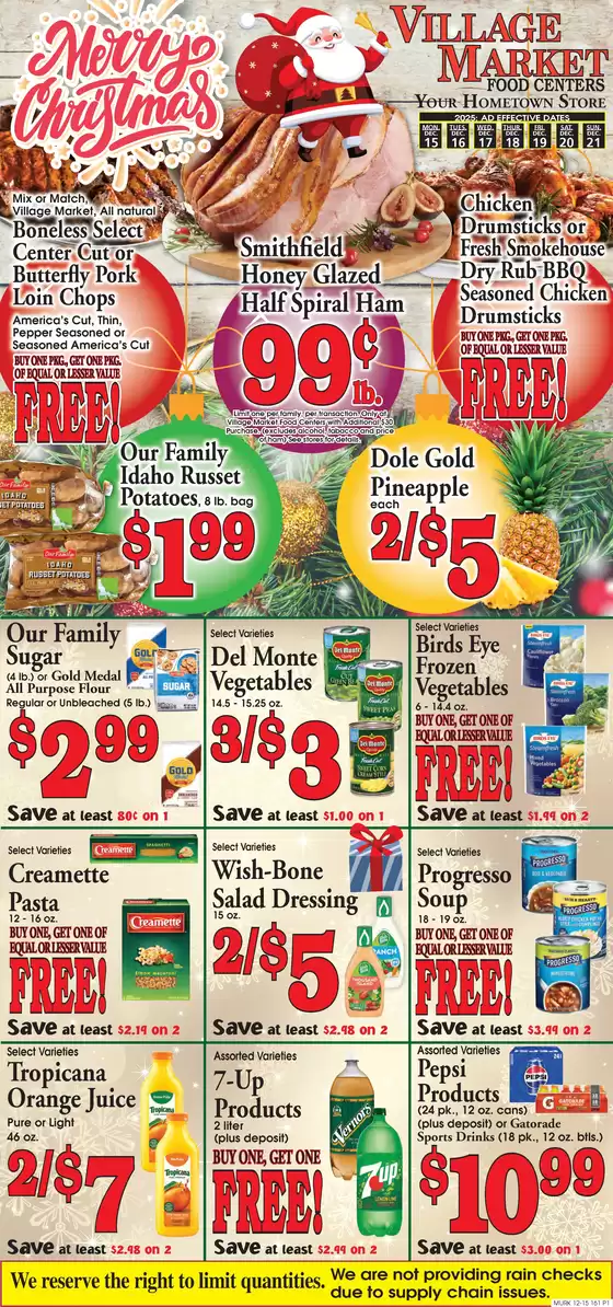 Village Market Food Centers catalogue in Miami Beach FL | Top deals and discounts | 2025-12-15T00:00:00.000Z - 2025-12-21T00:00:00.000Z