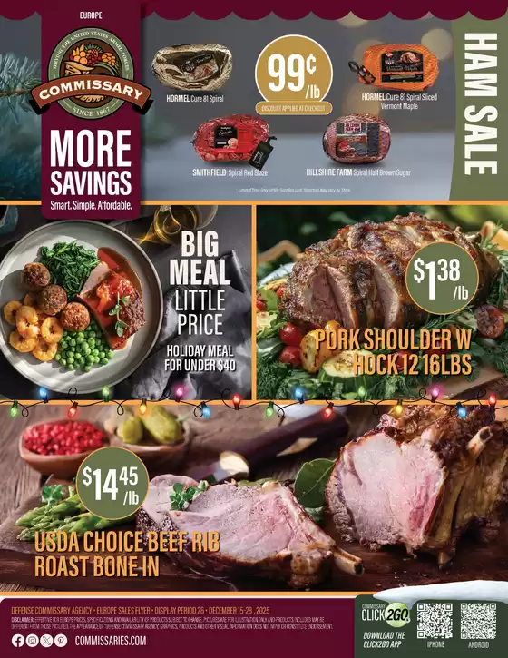 Commissary catalogue in Apex NC | Exclusive bargains | 2025-12-15T00:00:00.000Z - 2025-12-28T00:00:00.000Z