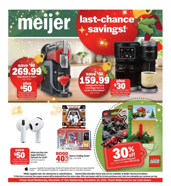 Meijer catalogue in Chicago IL | last chance savings! | 2025-12-17T00:00:00.000Z - 2025-12-24T00:00:00.000Z
