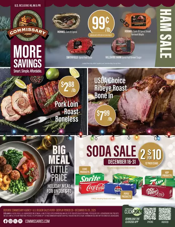 Commissary catalogue in Apex NC | Flyer Commissary | 2025-12-15T00:00:00.000Z - 2025-12-28T00:00:00.000Z