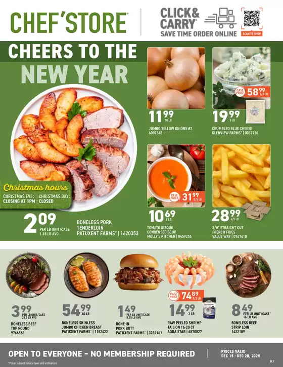 Chef'Store catalogue in Chicago IL | Chef'Store weekly ad | 2025-12-15T00:00:00.000Z - 2025-12-28T00:00:00.000Z