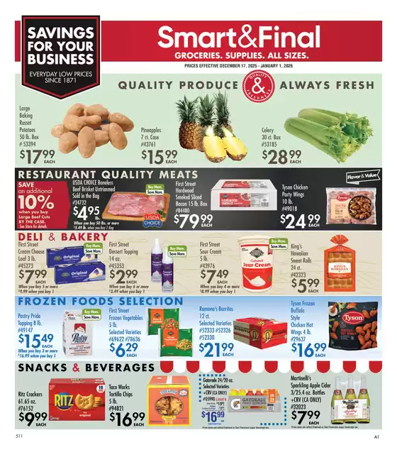 Smart & Final catalogue in Sandy OR | Business & Club Savings (12/17/2025 - 01/01/2026) | 2025-12-16T00:00:00.000Z - 2026-01-01T00:00:00.000Z