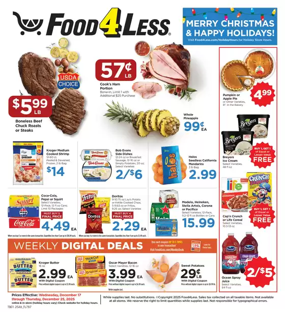 Food 4 Less catalogue in Sandy OR | Attractive special offers for everyone | 2025-12-17T00:00:00.000Z - 2025-12-25T00:00:00.000Z