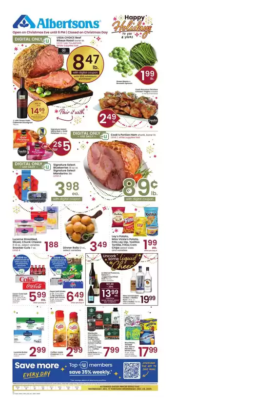 Albertsons catalogue in Granby CT | Wide range of offers | 2025-12-17T00:00:00.000Z - 2025-12-24T00:00:00.000Z