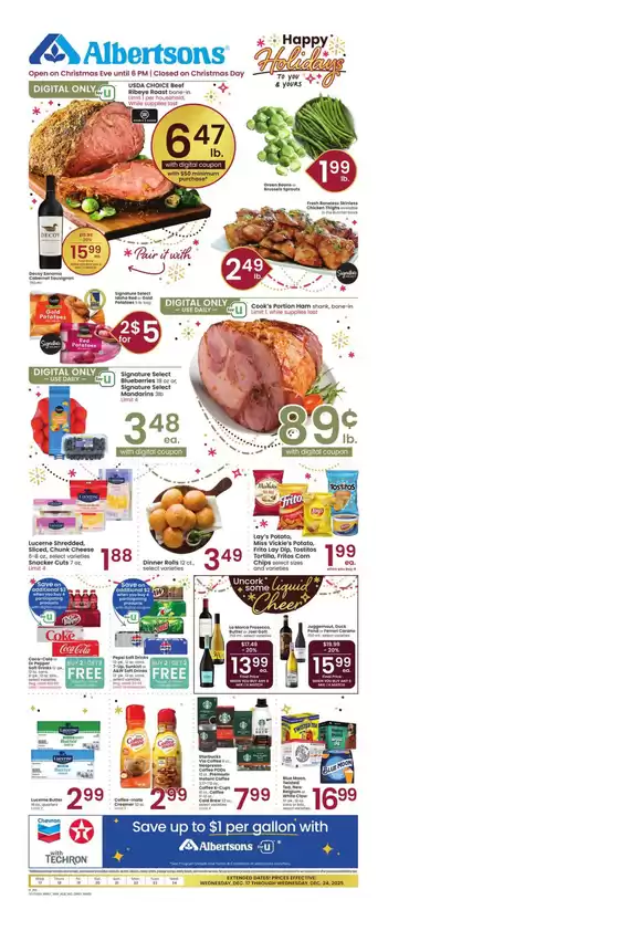 Albertsons catalogue in Caldwell ID | Discounts and promotions | 2025-12-17T00:00:00.000Z - 2025-12-24T00:00:00.000Z