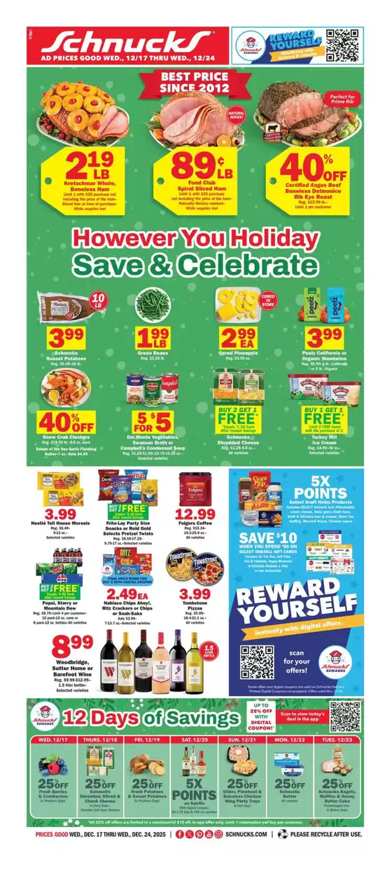Schnucks catalogue | Our best bargains | 2025-12-17T00:00:00.000Z - 2025-12-24T00:00:00.000Z