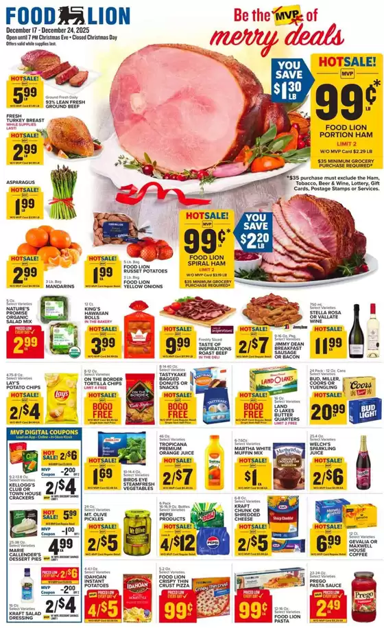 Food Lion catalogue | Top deals and discounts | 2025-12-17T00:00:00.000Z - 2025-12-24T00:00:00.000Z