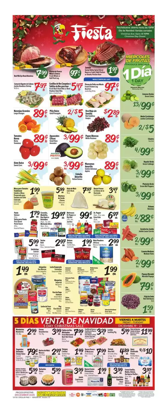 Fiesta Mart catalogue in Oceanside NY | Top offers for all bargain hunters | 2025-12-17T00:00:00.000Z - 2025-12-23T00:00:00.000Z