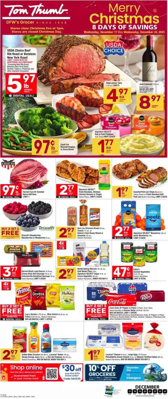 Tom Thumb catalogue in Waite Park MN | Catalog Tom Thumb | 2025-12-17T00:00:00.000Z - 2025-12-24T00:00:00.000Z