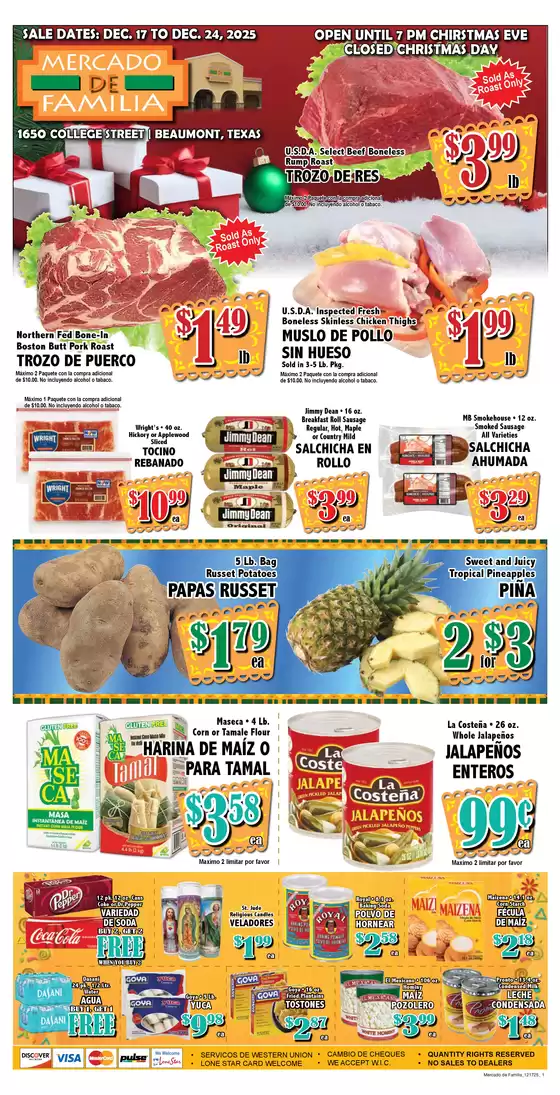 Market Basket catalogue in Duncan SC | Exclusive deals and bargains | 2025-12-17T00:00:00.000Z - 2025-12-24T00:00:00.000Z