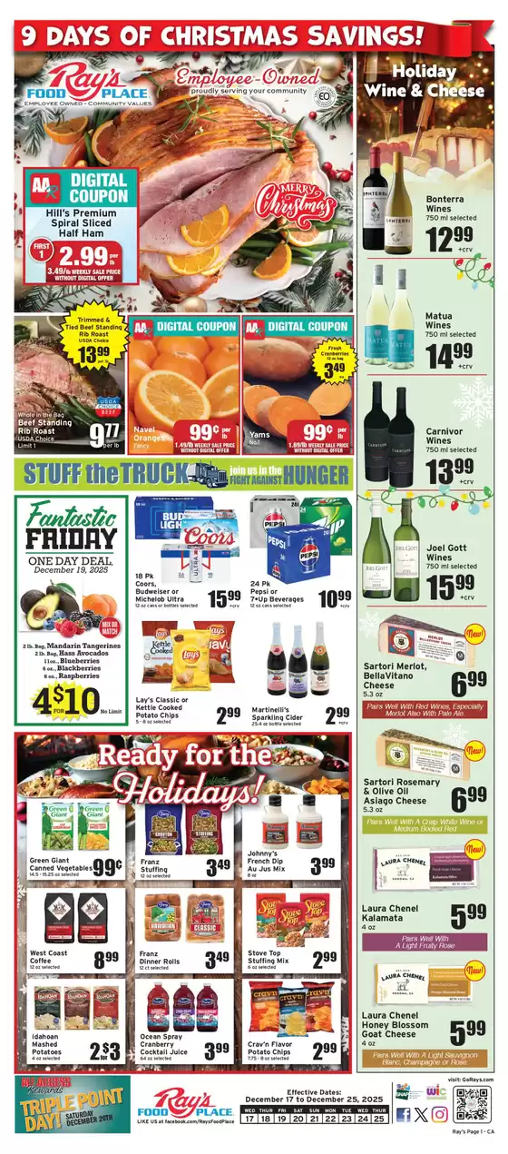 Ray's Food catalogue in Edwardsville IL | Ray's Food weekly ad | 2025-12-17T00:00:00.000Z - 2025-12-25T00:00:00.000Z