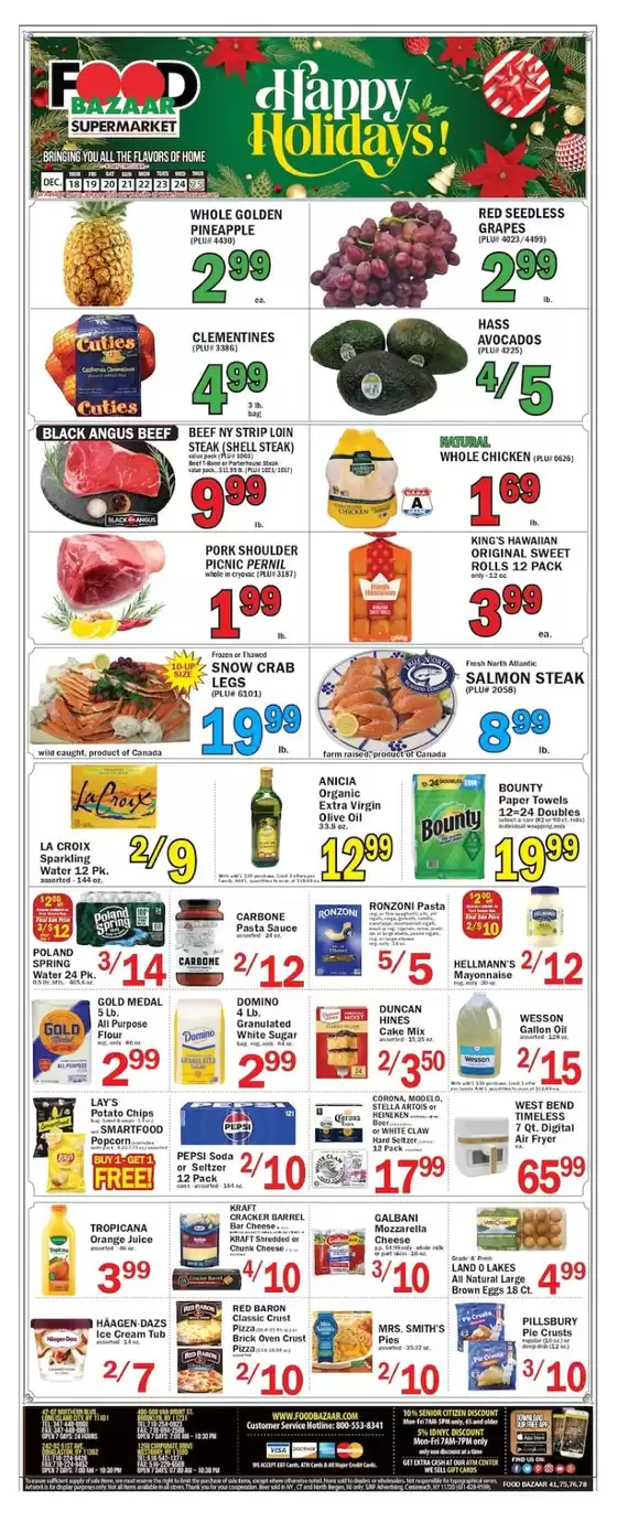 Food Bazaar catalogue in Norwalk CT | Discover attractive offers | 2025-12-18T00:00:00.000Z - 2025-12-24T00:00:00.000Z