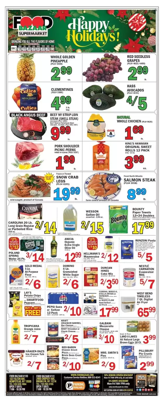 Food Bazaar catalogue in Norwalk CT | Save now with our deals | 2025-12-18T00:00:00.000Z - 2025-12-24T00:00:00.000Z