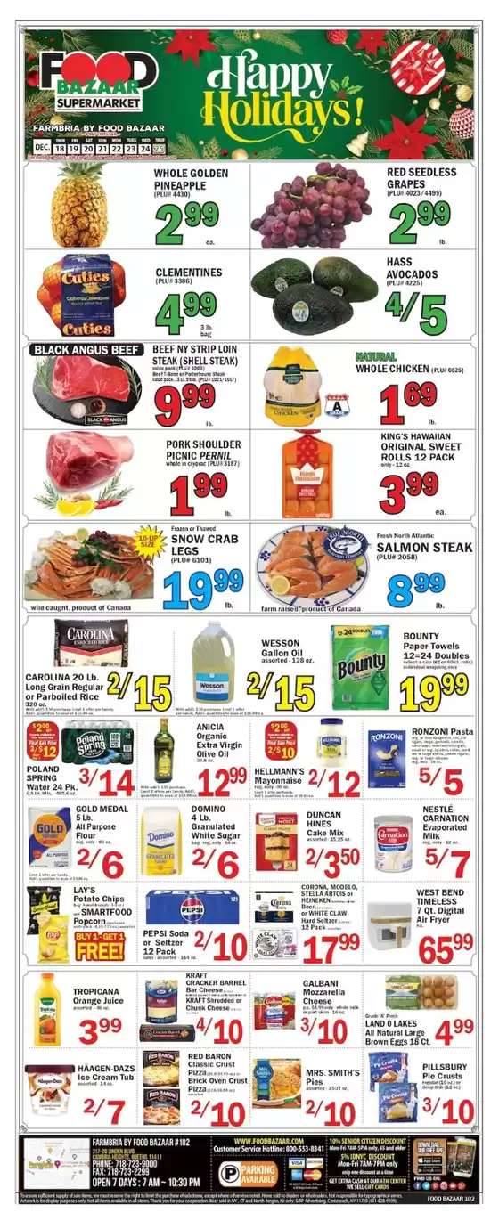 Food Bazaar catalogue in Norwalk CT | Our best bargains | 2025-12-18T00:00:00.000Z - 2025-12-24T00:00:00.000Z