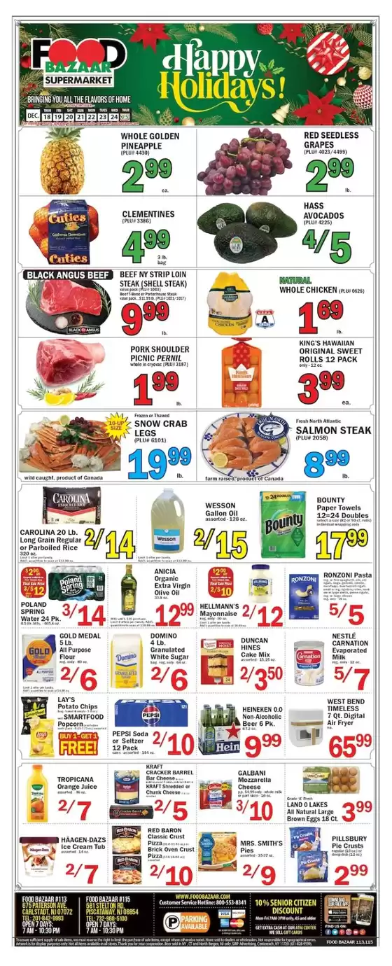 Food Bazaar catalogue in Norwalk CT | Top offers for all bargain hunters | 2025-12-18T00:00:00.000Z - 2025-12-24T00:00:00.000Z