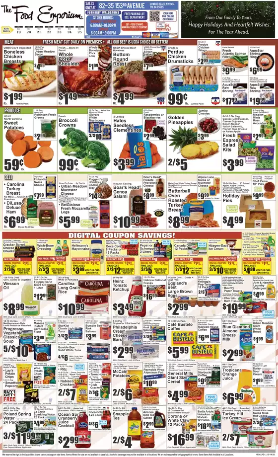 The Food Emporium catalogue in Harlem NY | Our best offers for you | 2025-12-19T00:00:00.000Z - 2025-12-25T00:00:00.000Z
