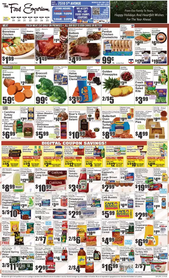The Food Emporium catalogue in Harlem NY | Save now with our deals | 2025-12-19T00:00:00.000Z - 2025-12-25T00:00:00.000Z