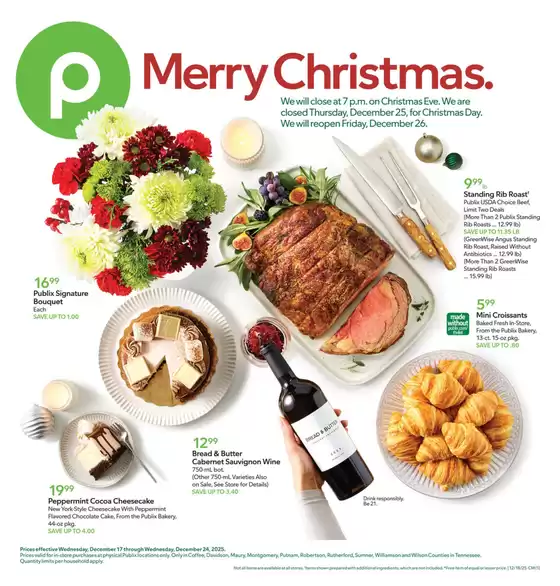 Publix catalogue in Frankfort KY | Great offer for all customers | 2025-12-17T00:00:00.000Z - 2025-12-24T00:00:00.000Z