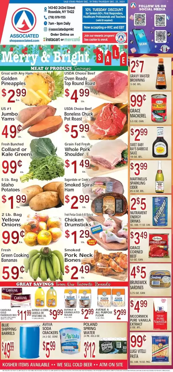 Associated catalogue in Fresh Meadows NY | Top offers for all bargain hunters | 2025-12-19T00:00:00.000Z - 2025-12-25T00:00:00.000Z