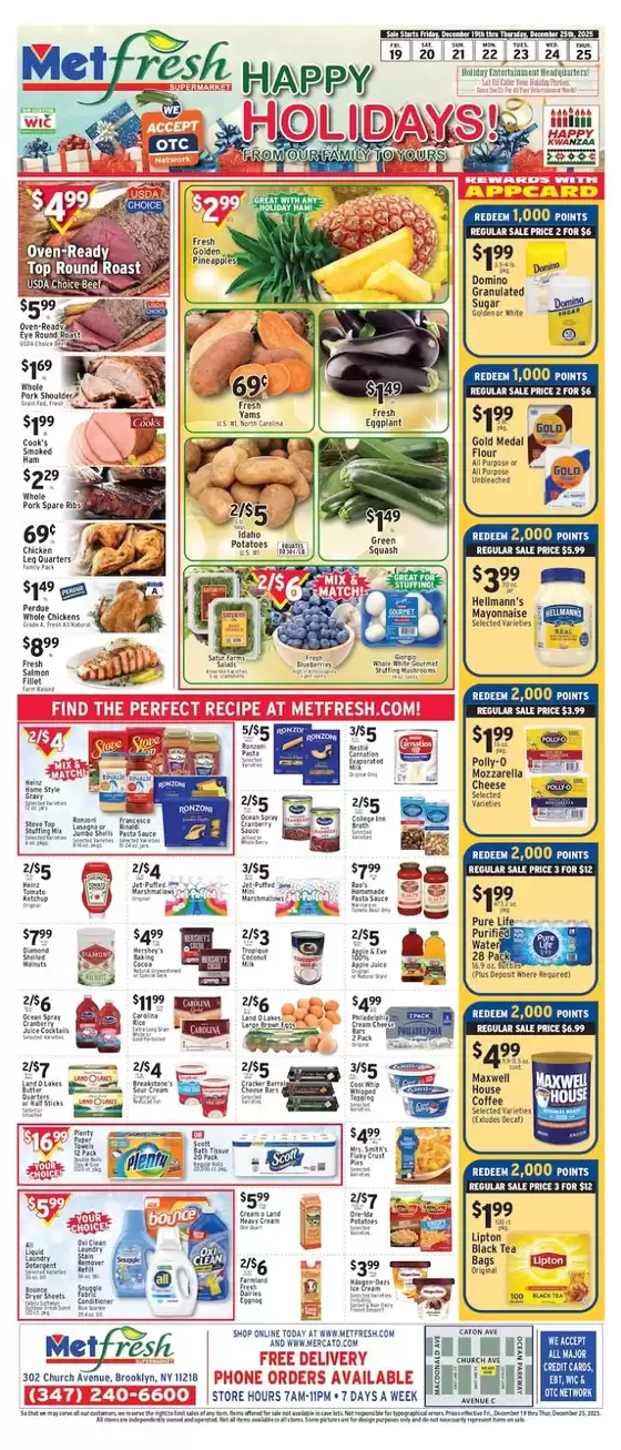 Met Foodmarkets catalogue in Sebastopol CA | Top offers for smart savers | 2025-12-19T00:00:00.000Z - 2025-12-25T00:00:00.000Z