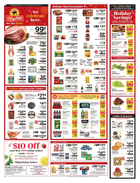 ShopRite catalogue in Huntington NY | Top deals for all customers | 2025-12-18T00:00:00.000Z - 2025-12-27T00:00:00.000Z