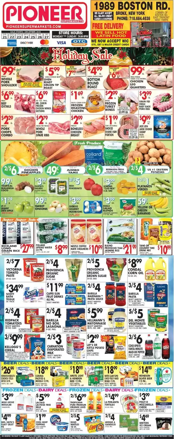 Pioneer Supermarkets catalogue in Camden DE | Current deals and offers | 2025-12-21T00:00:00.000Z - 2025-12-27T00:00:00.000Z