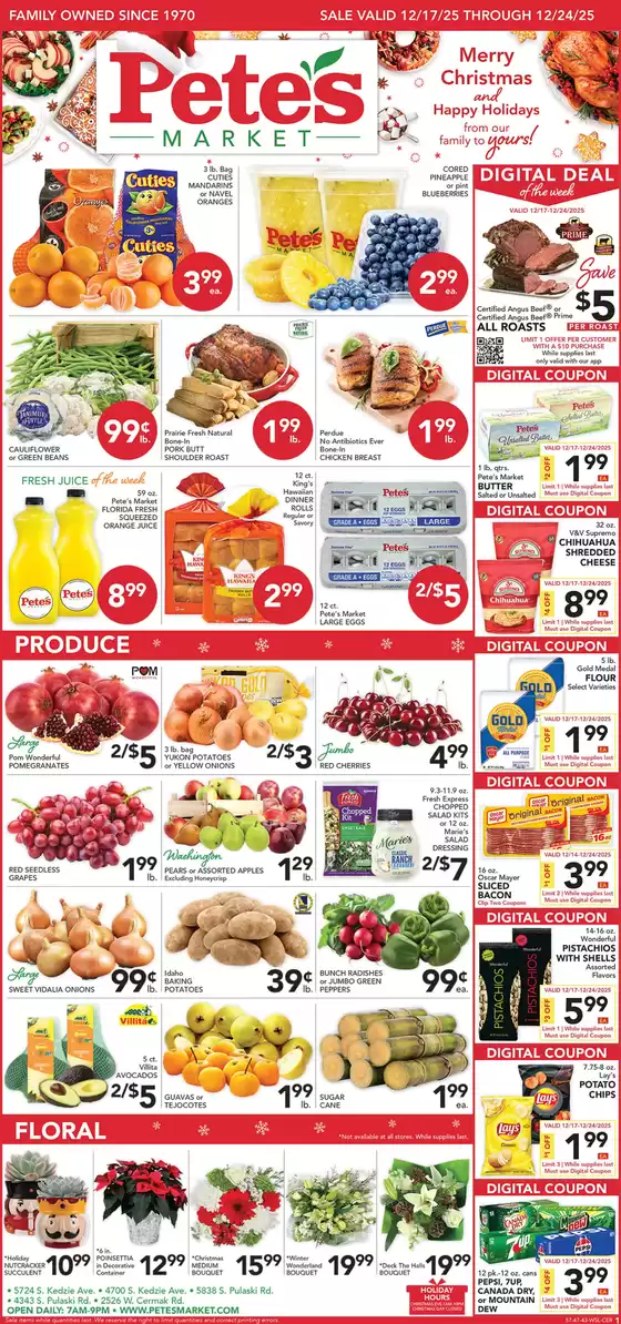 Pete's Fresh Market catalogue in Los Angeles CA | Exclusive deals for our customers | 2025-12-17T00:00:00.000Z - 2025-12-24T00:00:00.000Z