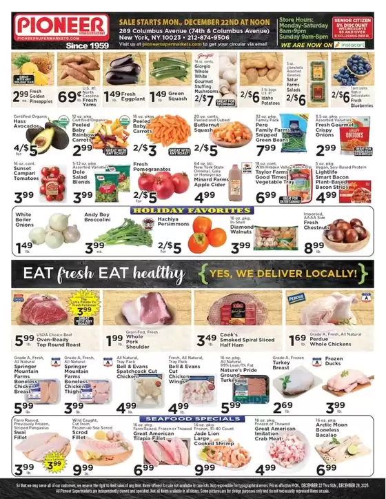 Pioneer Supermarkets catalogue in Santa Ana CA | Pioneer Supermarkets weekly ad | 2025-12-22T00:00:00.000Z - 2025-12-28T00:00:00.000Z