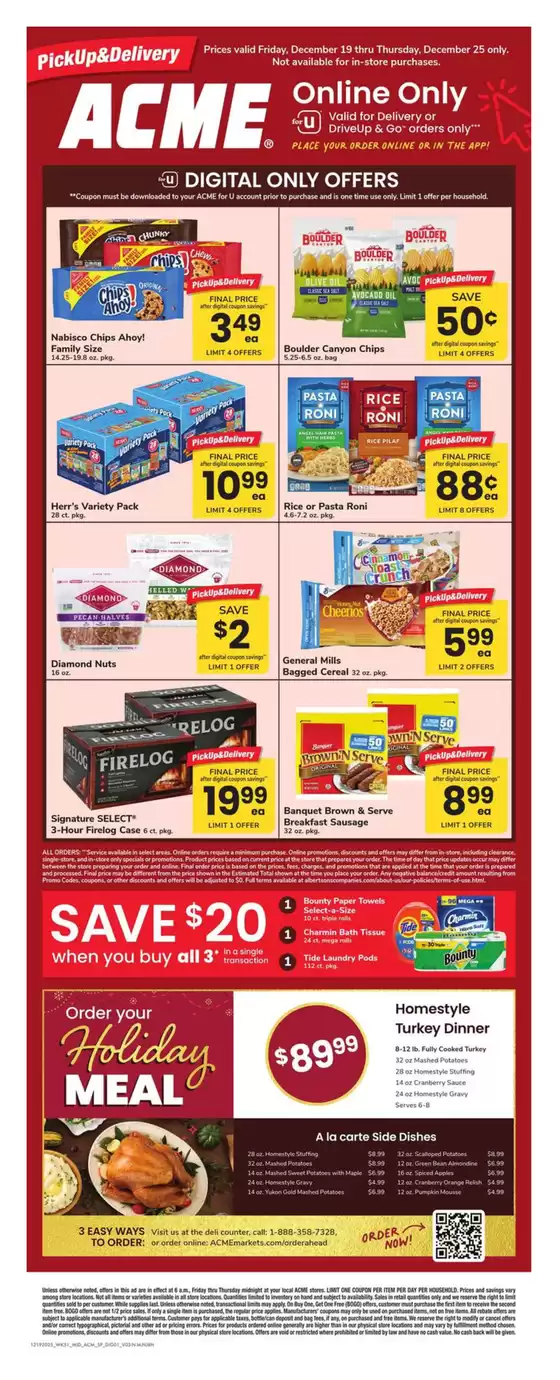 ACME catalogue in Kilmarnock VA | Acme Markets - SP | 2025-12-19T00:00:00.000Z - 2025-12-25T00:00:00.000Z