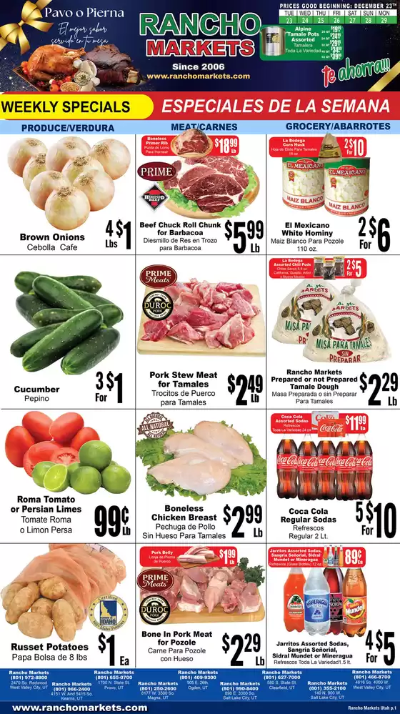 Rancho Markets catalogue in Albany GA | Rancho Markets weekly ad | 2025-12-23T00:00:00.000Z - 2025-12-29T00:00:00.000Z