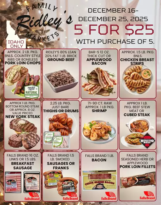 Ridley's Family Markets catalogue in Lake Charles LA | Save now with our deals | 2025-12-16T00:00:00.000Z - 2025-12-25T00:00:00.000Z