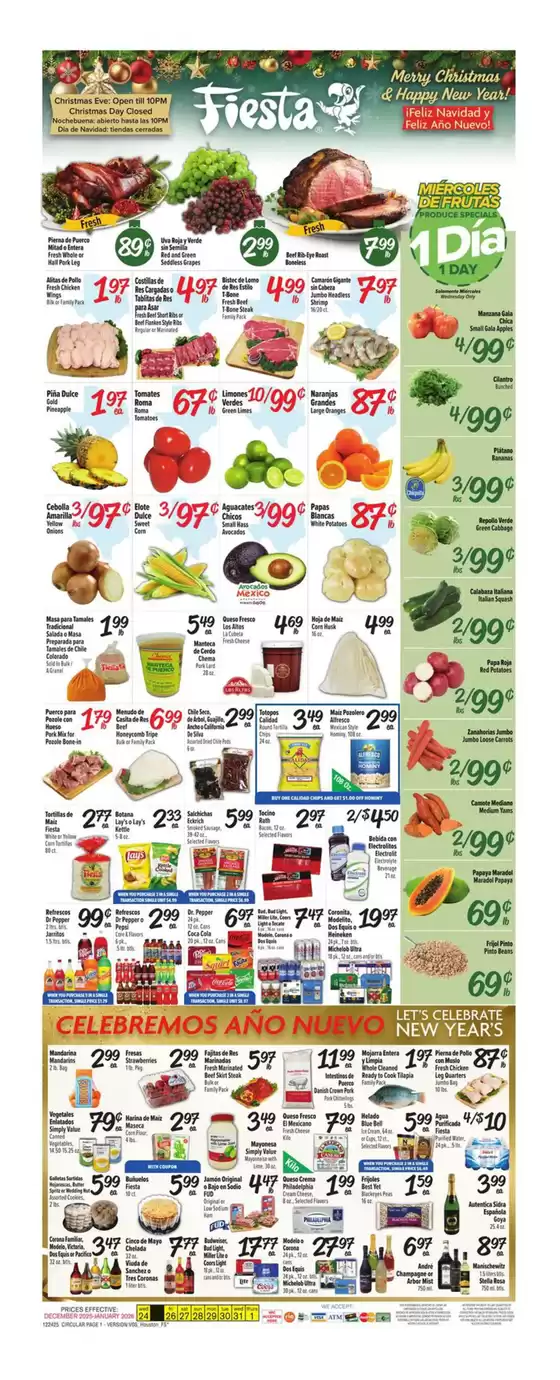 Fiesta Mart catalogue in Newark DE | Exclusive deals and bargains | 2025-12-24T00:00:00.000Z - 2026-01-01T00:00:00.000Z