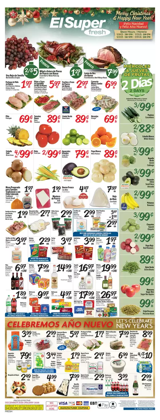 El Super catalogue in Newark DE | Discover attractive offers | 2025-12-24T00:00:00.000Z - 2026-01-01T00:00:00.000Z