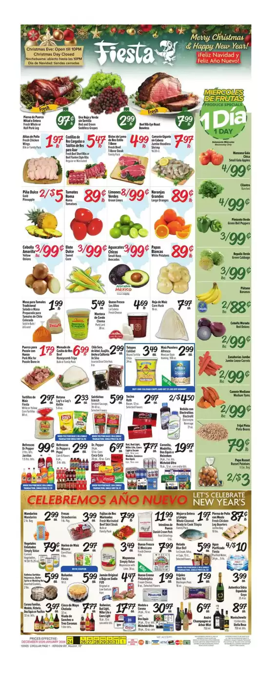 Fiesta Mart catalogue in Newark DE | Great offer for bargain hunters | 2025-12-24T00:00:00.000Z - 2026-01-01T00:00:00.000Z