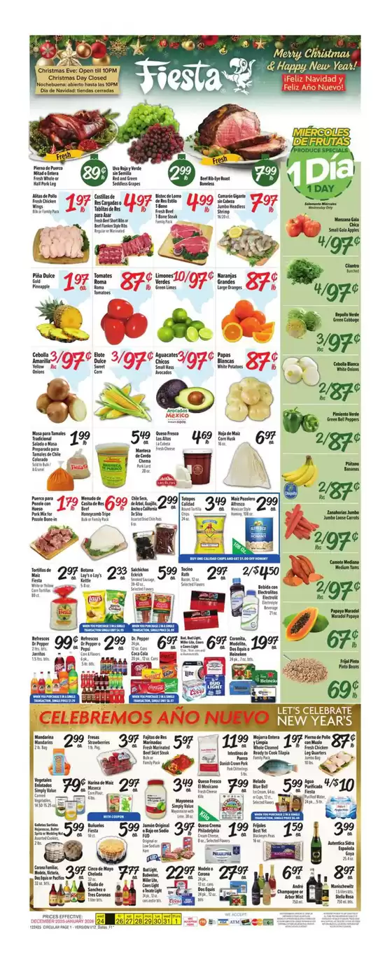 Fiesta Mart catalogue in Mesquite TX | Top deals and discounts | 2025-12-24T00:00:00.000Z - 2026-01-01T00:00:00.000Z