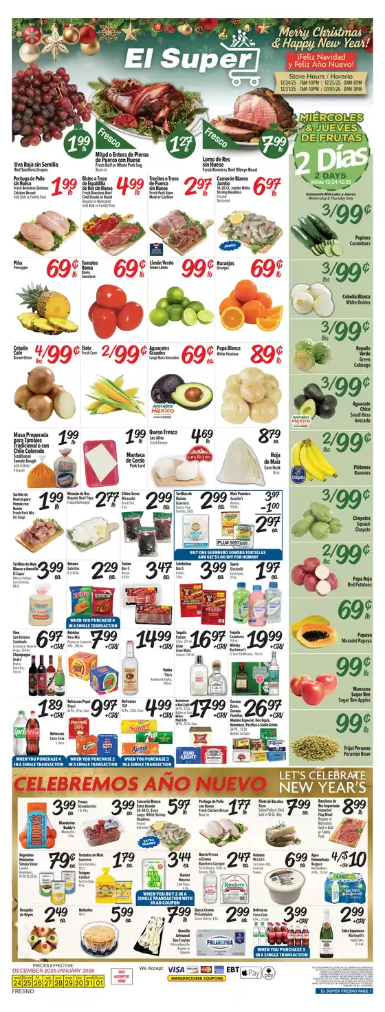 El Super catalogue in Newark DE | Offers for bargain hunters | 2025-12-24T00:00:00.000Z - 2026-01-01T00:00:00.000Z