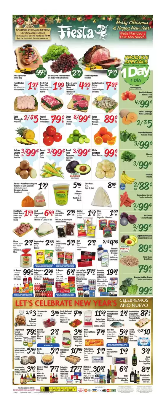 Fiesta Mart catalogue in Newark DE | Top offers for all bargain hunters | 2025-12-24T00:00:00.000Z - 2026-01-01T00:00:00.000Z