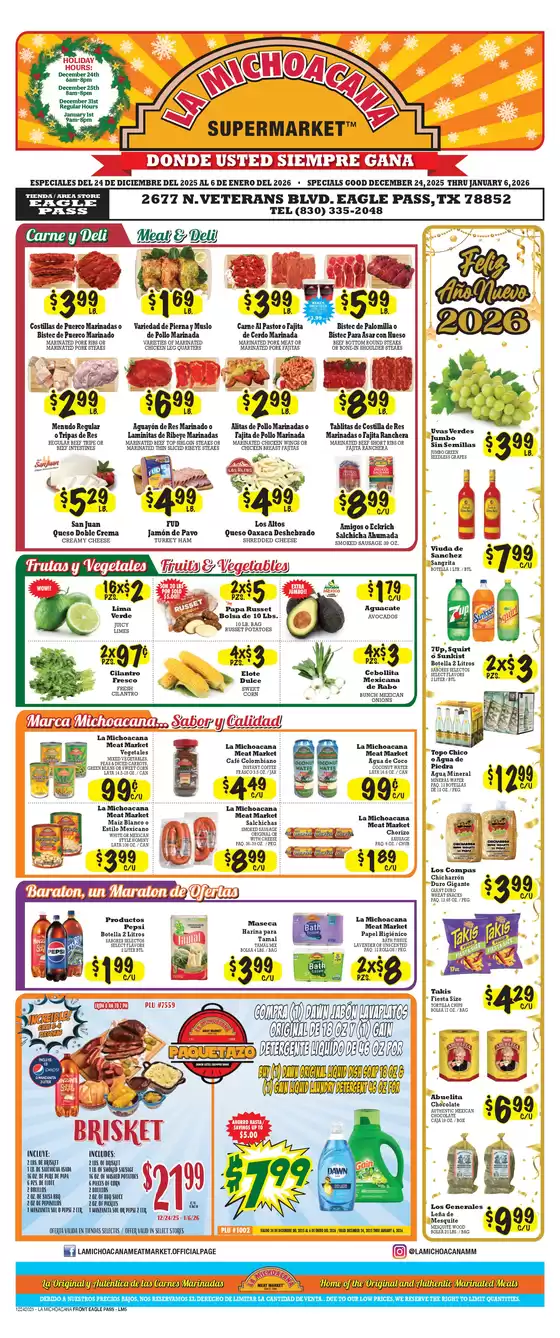 La Michoacana catalogue in San Francisco CA | Discover attractive offers | 2025-12-24T00:00:00.000Z - 2026-01-06T00:00:00.000Z