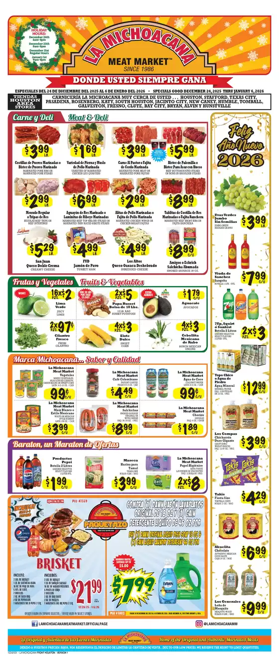 La Michoacana catalogue in Newington CT | Great offer for bargain hunters | 2025-12-24T00:00:00.000Z - 2026-01-06T00:00:00.000Z